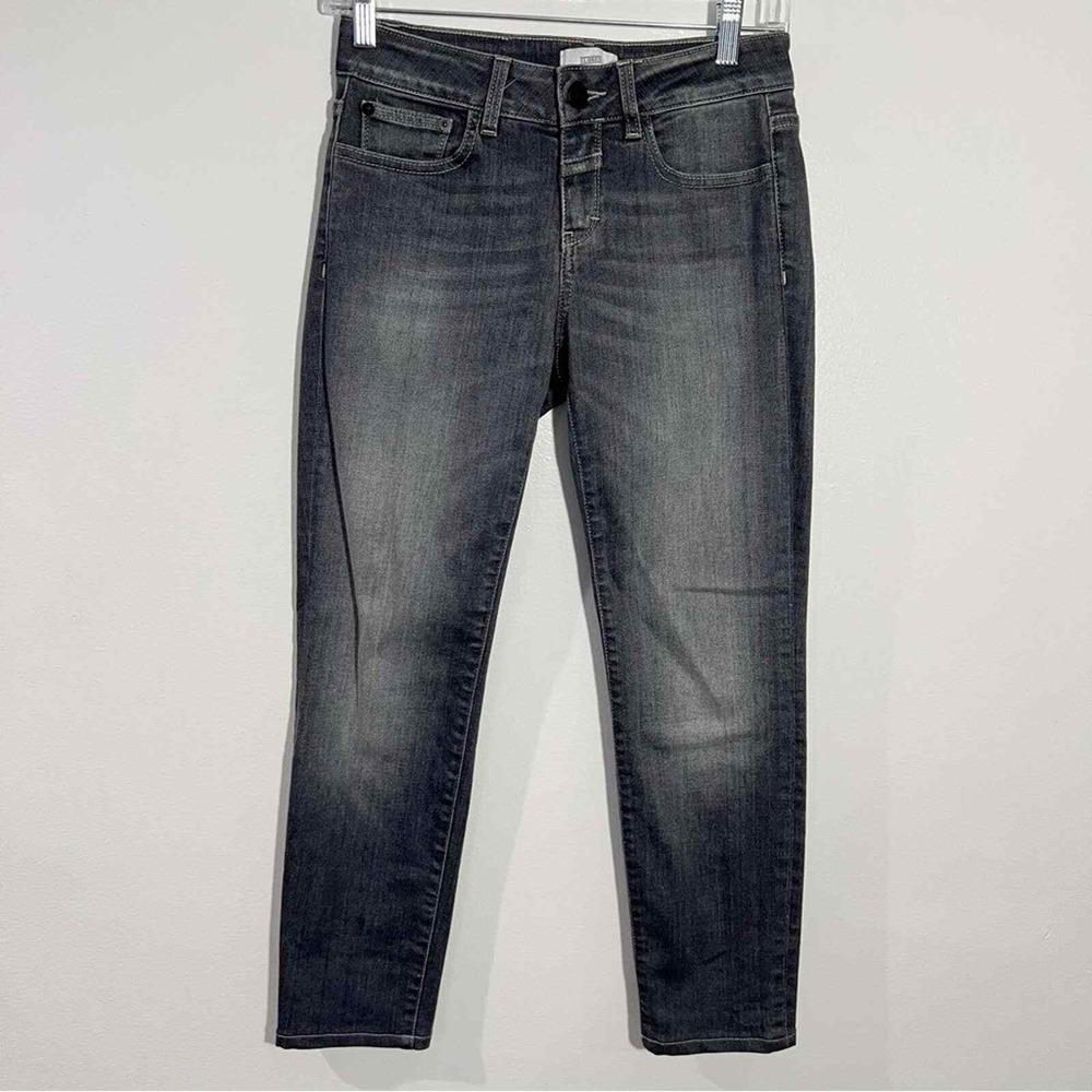 Anthropologie Closed Baker Long Gray Skinny Jeans Made In Italy Size 24 - Picture 1 of 10